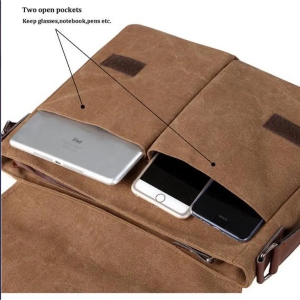 Crossbody Bag for Men Vintage Coffee NEW